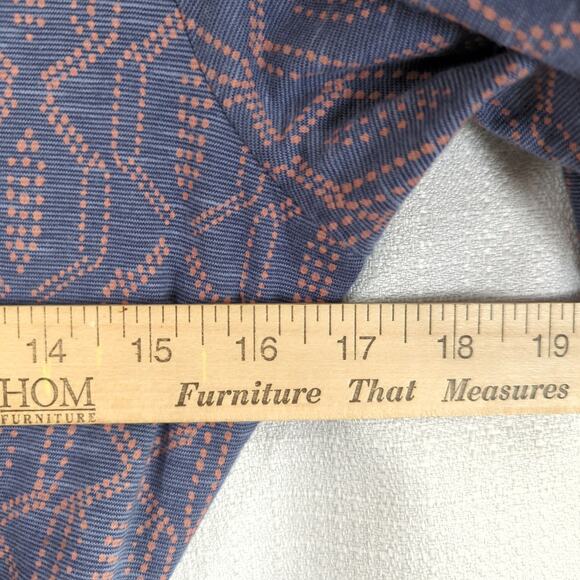 Toad and Co Cue Wrap Dress Womens Medium Blue Geometric Pockets - Picture 4 of 6